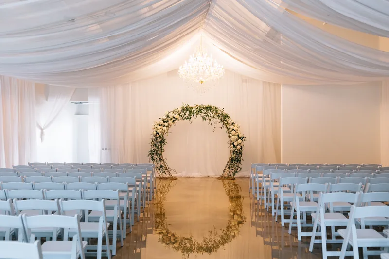The Halo Room at The Arabella, set for a ceremony