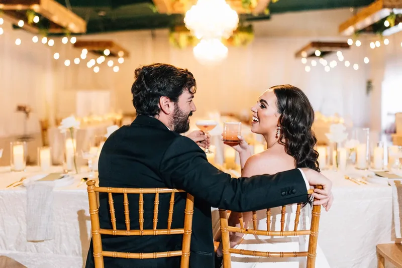 A couple at The Arabella on their wedding day